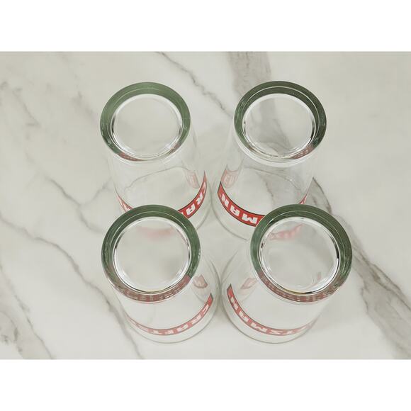 Craftsman Pint Beer Clear Glass 16oz Drinkware 5 1/2" Drinking Tall Glasses x4 - Picture 13 of 14